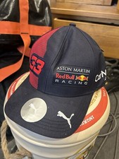 Verstappen Aston Martin Red Bull Racing Formula One Team 1 F1 Puma cap Navy NEW!