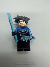 LEGO bat015 Nightwing Minifigure Classic 7785 Arkham Asylum