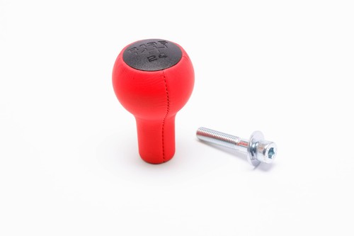 Can red leather - red, knob