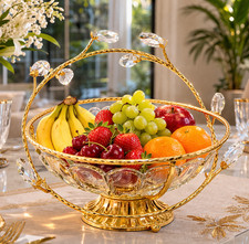 Decorative Gold Crystal Fruit