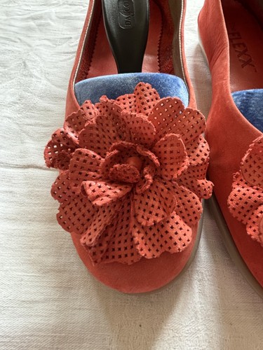 Ladies shoes red leather - ladies, shoes,