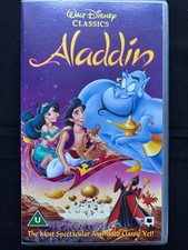Aladdin (VHS, 1992) Walt Disney Classics VHS Video Cassette Tape  VGC