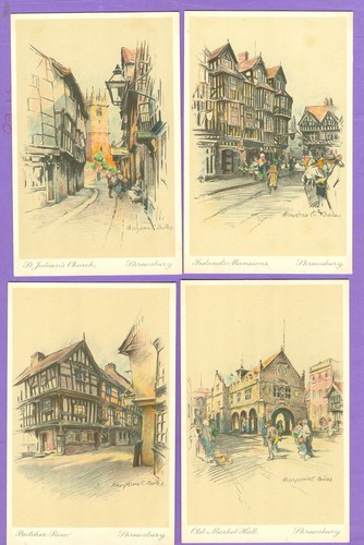 Unposted vintage postcards - vintage,