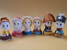 6  x Small Vintage Wooden Doll