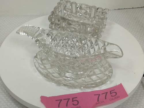 Vintage glass sauce - sauce, jug