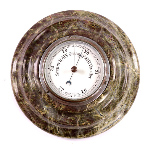 Cornish serpentine barometer - cornish,
