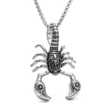 SCORPION Silver Necklace Chain