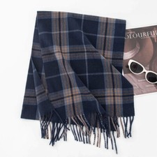 Christmas Narrow Check Scarf