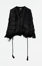 Zara Kate Moss Fringe Jacket Limited Edition Size S