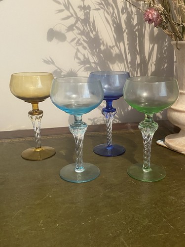 Set vintage twisted stem - 4,