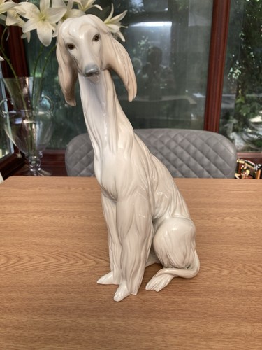 Lladro afghan hound - hound, porcelain