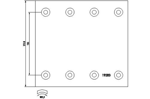 Brake shoe set - , textar