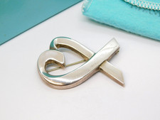 Tiffany & Co. Boxed Paloma Picasso Loving Heart Brooch Vintage 1998 London