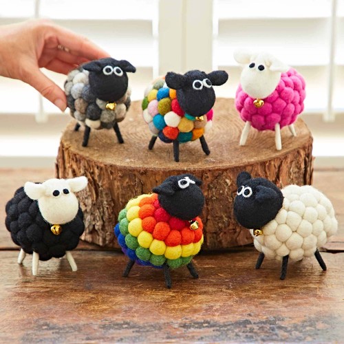 Felt sheep ornament - sheep,
