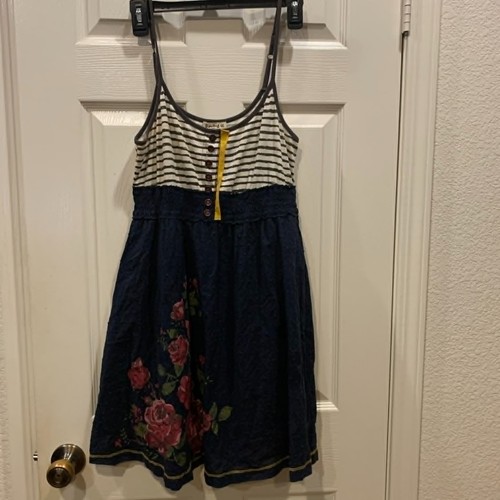 Navy floral skater dress with - navy,