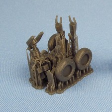 Harrier GR1/GR3 Detailing set Landing Gears with Wheels (for Kinetic) Scale 1:48