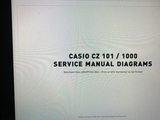 Casio Cz101 Cz1000 Service