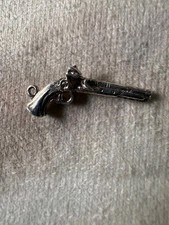 1970s Solid Silver Charm of a Flintlock or Musket with lovely detail quite Rare
