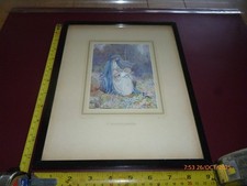 MARGARET W. TARRANT WINDFLOWERS FRAMED VINTAGE PRINT/PICTURE *READ*