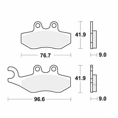 Trw brake pads - brake, mcb744ec