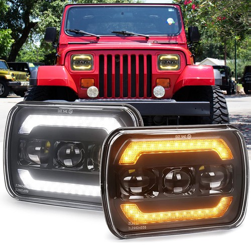 Pair 5x7 7x6 led headlight - pair, 5x7"/7x6"