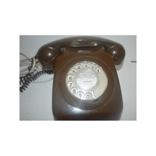 BT TELECOM 746 GNA 73/1 Brown Retro 1970s Rotary Telephone Collectable  Vintage