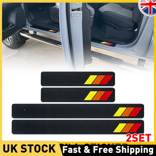 8pcs car carbon fiber scuff - 8pcs,