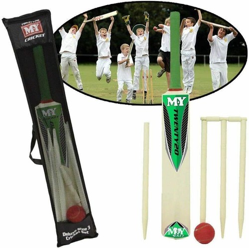 Cricket set bat ball stumps - cricket,