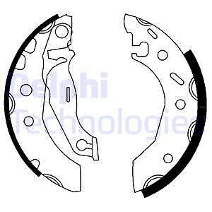 Brake shoe set - shoe, for
