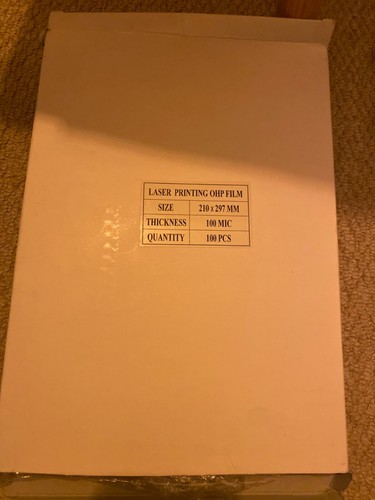 Ohp film for laser - for,