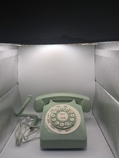 Antique European Vintag Landline Telephone Green High Definition Call Large