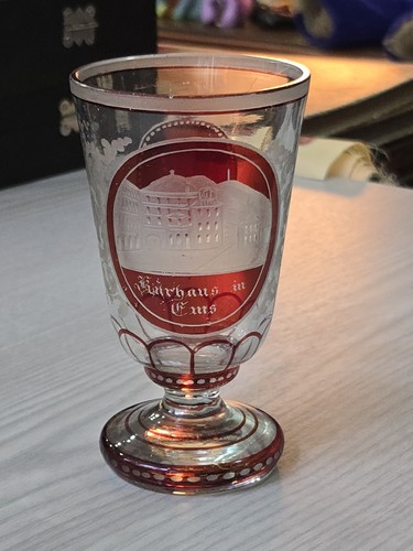 Souvenir bohemian glass - souvenir, goblet