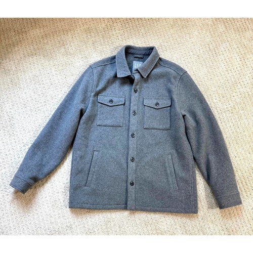 Gap wool button front shirt - wool,