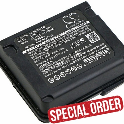 Battery for vertex standard - for,