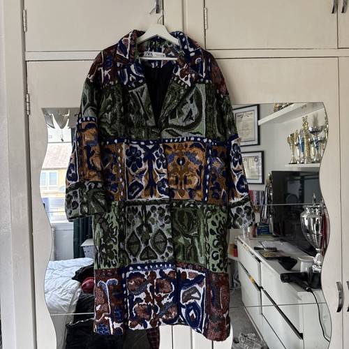 Zara coat multicolour - zara,