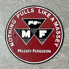 Massey ferguson sign cast iron - sign,