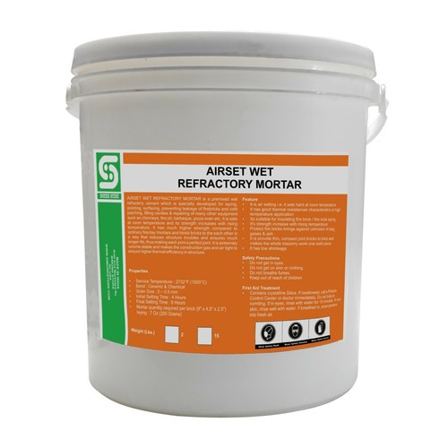 Refractory mortar for fire - refractory,