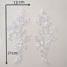 2 x  Lace Applique Wedding