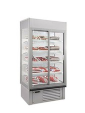 1M Multideck Display Chiller with Doors Meat Fish Dairy Fridge Butcher Market