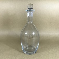 Vintage Glass Decanter Etched