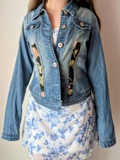 next retro denim jacket girls