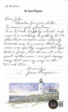 Jason Wingreen Handwritten Letter Signed Star Wars Boba Fett Voice BECKETT