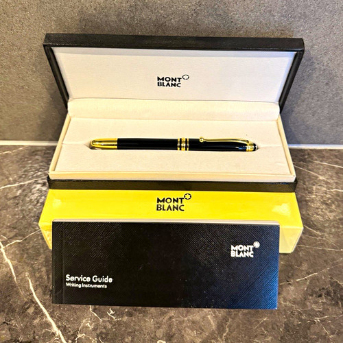 Montblanc black fountain pen - montblanc,
