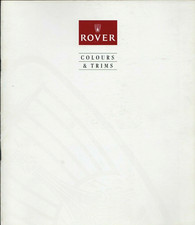 Rover Colour & Trim 1992 UK Brochure Mini Metro Maestro 200 Montego 400 800