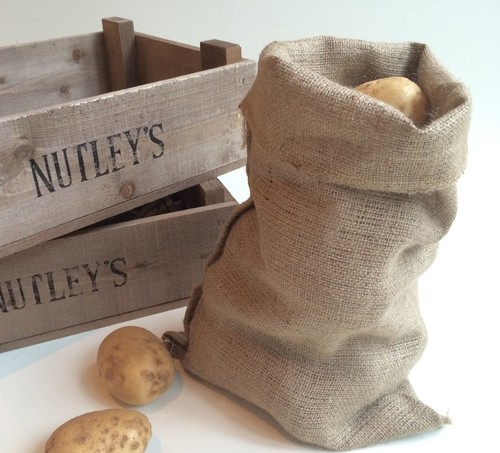 Hessian potato sack - easy, carry