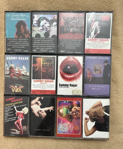 Sammy hagar cassette - lot, 12