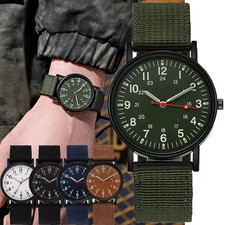 Men’s Military Canvas Quartz