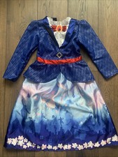 Mary Poppins 5-6 Yrs Fancy Dress Costume Outfit Dress Up Disney Book Day 