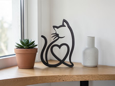 Cat Line Art Ornament, Cat