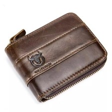 Mens Wallet Zip Around Genuine